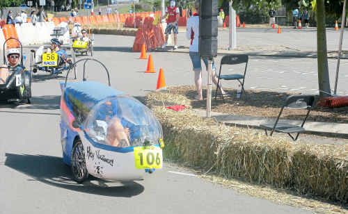 HERE COMES SPEED RACER: On the Kilkivan power run. HERE COMES SPEED RACER: On the Kilkivan power run.